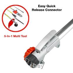 Excel 52cc Petrol 5 in 1 Multi Tool Pole Saw Brush Cutter Engine Oil & Fuel Can