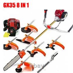 GX35 8 in 1 string saw lawn weed eater trimmer cortadora de césped gasolina