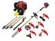 Gx35 Brush Cutter 4 Strokes Hedge Trimmer Gas Motosierra Weed Eater +3 Poles
