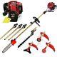 Gx35 Engine Brush Cutter Hedge Trimmer Petrol Walk Behind Weed Eater +3 Poles