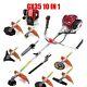 Gx35 Petrol 10 In 1 Brush Cutter 4 Strokes Telescopic Hedge Trimmer String Blade