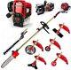 Gx35 Petrol Hedge Trimmer 7 In 1 Brush Cutter 4 Stroke Weed Eater Tiller Mower