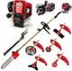 Gx35 Petrol Hedge Trimmer 7 In 1 Brush Cutter 4 Strokes Weed Eater Cultivator