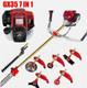 Gx35 Petrol Lawn Mower 7 In 1 Brush Cutter 4 Strokes Gas Powered Weed Eater