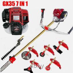 GX35 petrol lawn mower 7 in 1 brush cutter 4 strokes gas powered weed eater