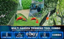 GX35 pole saw brush cutter 4 strokes lawn trimmer gas cortadora de pasto+2 poles