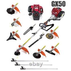 GX50 12 in 1 pole trimmer 4 stroke gas weed eater Brush Cutter lawn mower yard