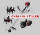 Gx50 3 In 1 Trimmer 4 Stroke Brush Cutter Cultivator Tiller Rototiller
