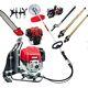 Gx50 4 Stroke Backpack Brush Cutter Hedge Trimmer Lawn Mower+2 Poles+2rototiller