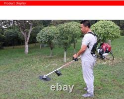 GX50 4 Stroke Backpack Brush Cutter Hedge Trimmer Lawn Mower+2 poles+2rototiller