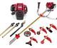 Gx50 4-strokes 7 In 1 +2 Extension Brush Cutter Grass Trimmer Gas String Trimmer