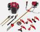 Gx50 4-strokes 7 In 1 +2 Extension Rods Gasoline Brush Cutter Grass Trimmer