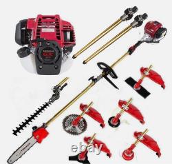 GX50 4-Strokes 7 in 1 Brush Cutter Grass Trimmer + 2 extension poles