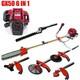 Gx50 4 Strokes 6 In 1 Chain Saw Brush Cutter Weed Trimmer Gas Garden Weed Eater