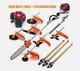 Gx50 Brush Cutter 8 In 1 Pole Saw Weed Eater +3 Extension Poles