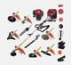 Gx50 Brush Cutter 10 In 1 Gasoline 4 Strokes Weed Eater Grass Trimmer Yard