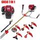 Gx50 Lawn Mower 7 In 1 Brush Cutter 4 Stroke String Trimmer Lawn Equipment Saw