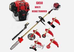 GX50 lawn mower 7 in 1 brush cutter 4 strokes gas powered weed hacker edger