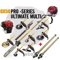 GX50 lawn mower 9 in 1 brush cutter 4 stroke hedge trimmer petrol weed eater saw