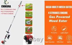 GX50 lawn mower 9 in 1 brush cutter 4 stroke hedge trimmer petrol weed eater saw