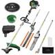 Gardebruk 5 In 1 Petrol Multi Tool Petrol Hedge Trimmer Chainsaw Strimmer Brush
