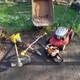 Garden Bundle Lawn Mower Hedge Trimmer And Weed Strimmer Wheel Barrow Lot