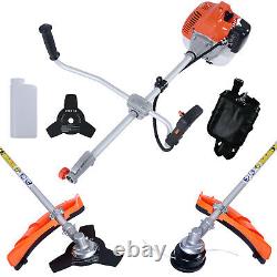 Garden Outdoor Tool 52cc Petrol Grass Strimmer Brushcutter Lawn Trimmer Strapped