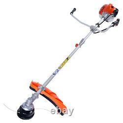 Garden Outdoor Tool 52cc Petrol Grass Strimmer Brushcutter Lawn Trimmer Strapped