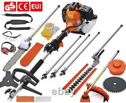 Garden Tools 62cc 7in1 Multitool Chainsaw Brushcutter Hedge Trimmer+2-extns