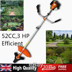 Gas Electric Strimmer Petrol Grass Trimmer Brush Mower Cutter 52 CC, 3 HP Garden