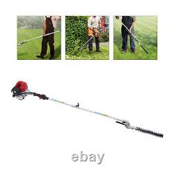 Gas Powered Pole Saw Brush Cutter Gas Hedge Trimmer for Tree Weed Garden 51.7CC