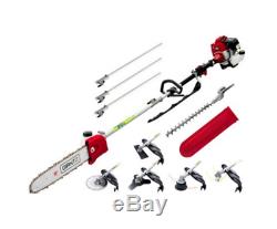 Giantz 62CC Petrol Pole Chainsaw Saw Brush Cutter Whipper Snipper Hedge Trimmer