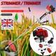 Grass Strimmer Brush Cutter 52cc 2 In1 Petrol-home Garden 1 Year Warranty 3 Hp