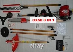Gx50 8 in 1 brush cutter 4 strokes with 2 extension rods garden combo