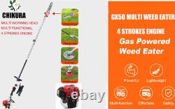 Gx50 8 in 1 brush cutter 4 strokes with 2 extension rods garden combo
