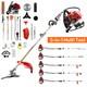 Heavy Duty 52cc 5 In 1 Petrol Brush Cutter Grass Strimmer Chainsaw Hedge Trimmer