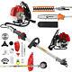 Heavy Duty 52cc 5 In 1 Petrol Brush Cutter Grass Strimmer Chainsaw Hedge Trimmer
