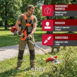 Heavy Duty Petrol Strimmer 5 Attachments Grass Trimmer Brush Cutter Hedge Pruner