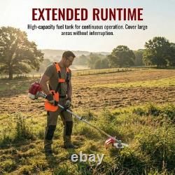 Heavy Duty Petrol Strimmer 5 Attachments Grass Trimmer Brush Cutter Hedge Pruner