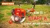 How To Start 4 Stroke Brush Cutter No Mixing Fuel Proyama