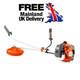 Husqvarna 129r Petrol Strimmer Brushcutter Bike Handle Metal Blade & Nylon Wire