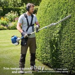 Hyundai 56cc Petrol Multi Tool 5-in-1 Grass Trimmer Brushcutter Hedge Trimmer