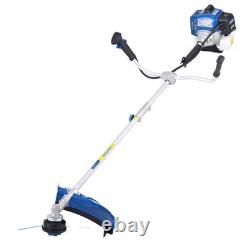 Hyundai Cordless Petrol Brushcutter Strimmer Grass Trimmer 2-in-1 56cc Harness