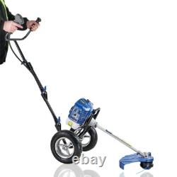 Hyundai Petrol Wheeled Field Grass Trimmer Strimmer 52cc 420mm Cut HYWT5200X