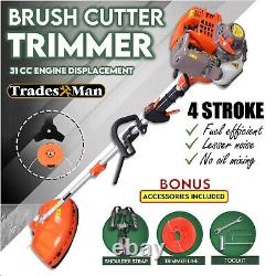 Line Trimmer 4 STROKE Whipper Snipper Brush Cutter Yard Garden Brushcutter Edge