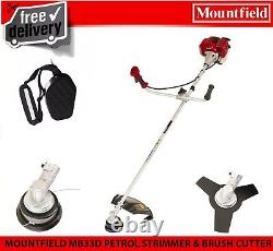 MOUNTFIELD MB33D PETROL BRUSH CUTTER & STRIMMER BULL HORN 32.6cc 2 STROKE