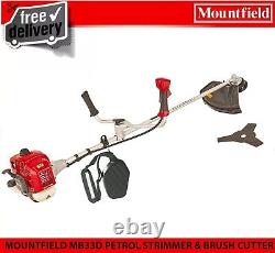 MOUNTFIELD MB33D PETROL BRUSH CUTTER & STRIMMER BULL HORN 32.6cc 2 STROKE