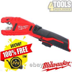 Milwaukee C12PC 12V Copper Pipe Cutter With Free Tape Measures 5M/16ft