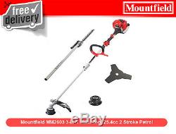 Mountfield MM2603 3-in-1 Multi-Tool 25.4cc 2 Stroke Petrol Hedge Trimmer