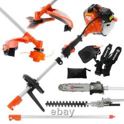 Multi Function 5 in 1 Garden Tool 52cc Brush Cutter, Grass Trimmer, Chainsaw